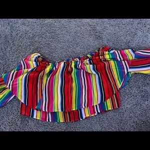 Rainbow crop top